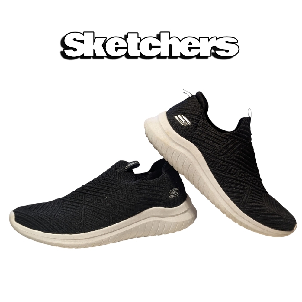 Skechers Black Slip-On Sneakers